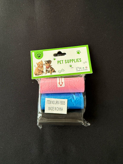 REPUESTO 3 ROLLOS DE BOLSA PARA MASCOTA
